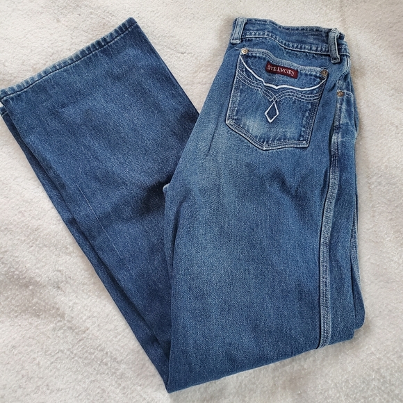 Ste Lucien Vtg 80s Straight Leg Jeans 33x32 Very Rare